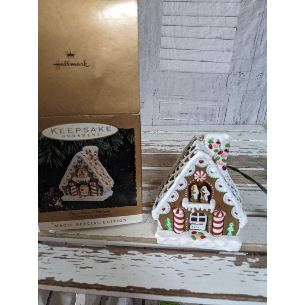 Hallmark gingerbread fantasy 1997 ornament‎ Xmas ho
